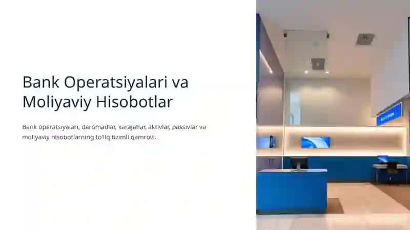Bankning ichki operastiyalari, daromadlar va xarajatlari, ularni hisobga olinishi va rasmiylashtirilishi 3