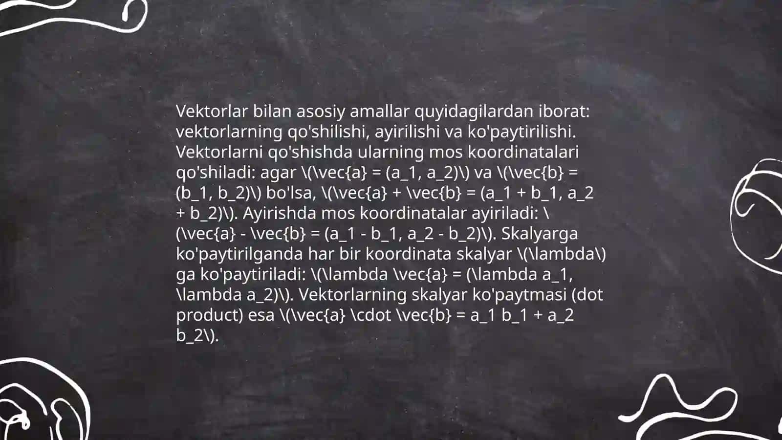 Vektorning aralash kopaytmasi 3