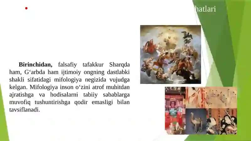 Falsafiy Tafakkur Tarixibosqichlari Sharq va G‘arb Falsafasi 3