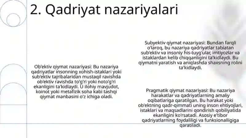 Qadriyat Falsafasi 3