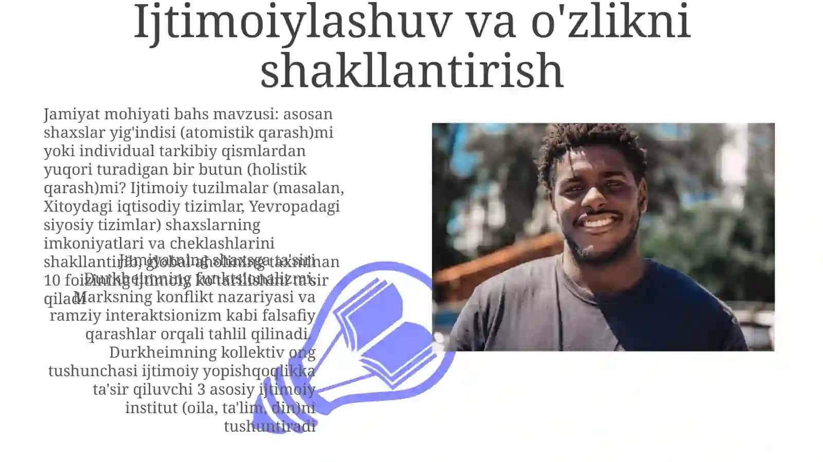 Jamiyat va inson falsafasi. Jamiyat tushunchasining mohiyati 3