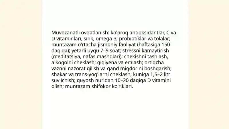 Yalligʻlanish mexanizmi oldini olish chora tadbirlari 3