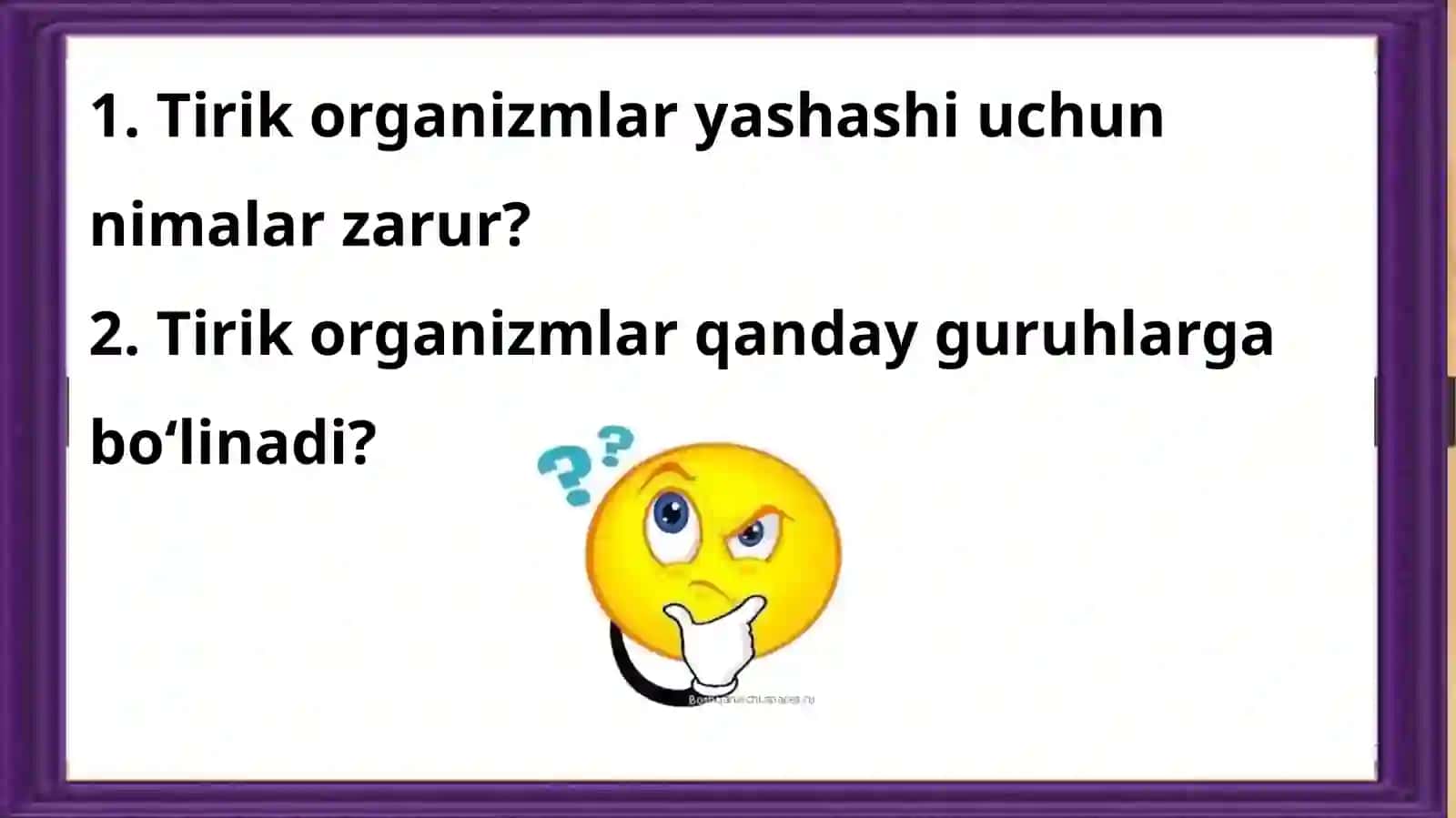 3-sinf Tabiiy Fan (Science) Tirik organizmlarning xilma-xilligi dars ishlanma va taqdimot 3