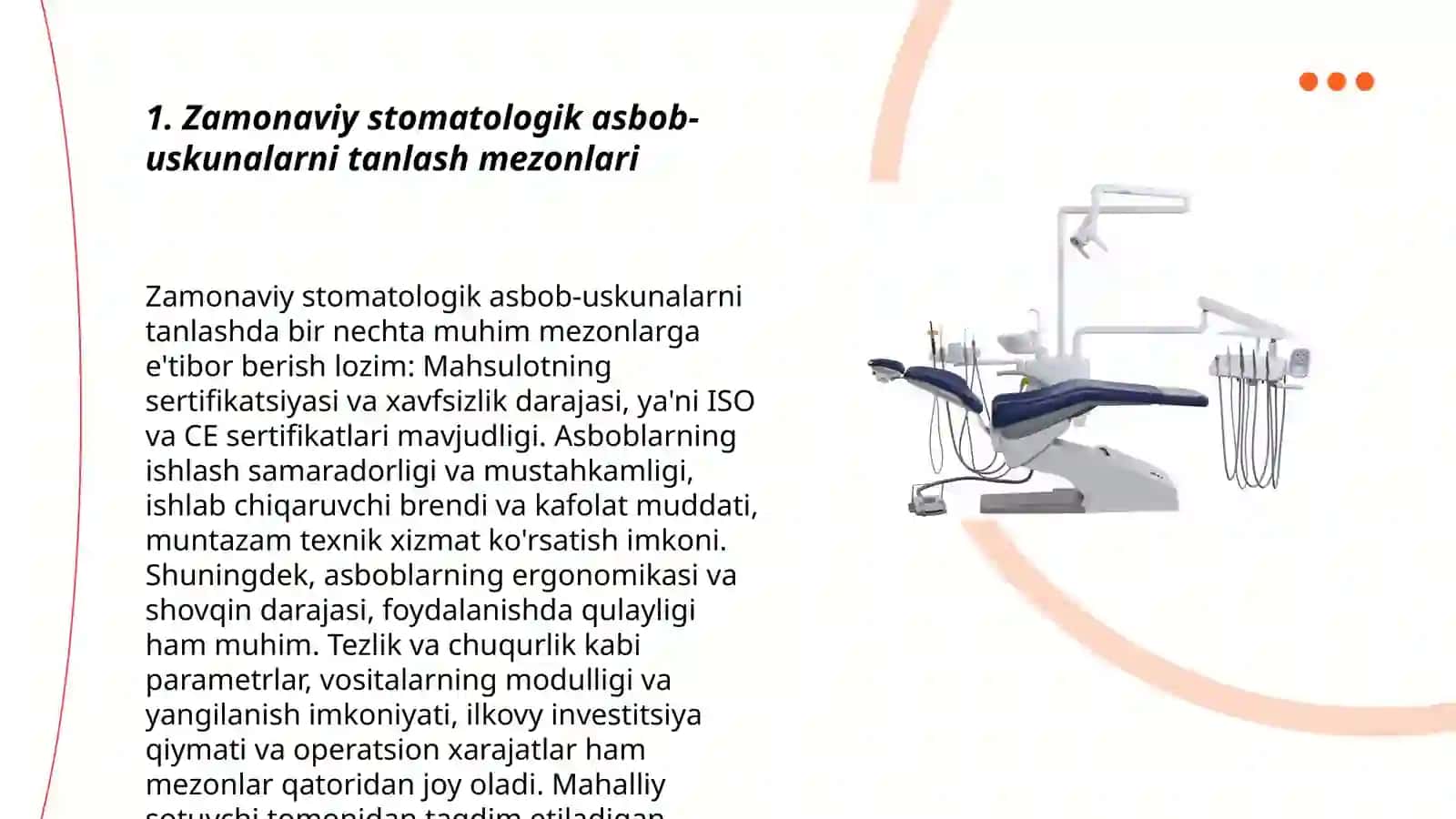 Zamonaviy stomatalogik asbob uskunalar 3