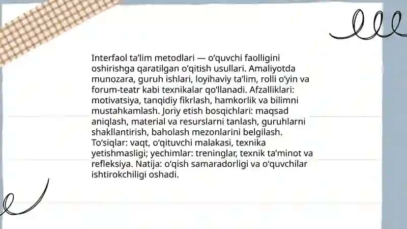 Interfaol taʼlim metodlari 3