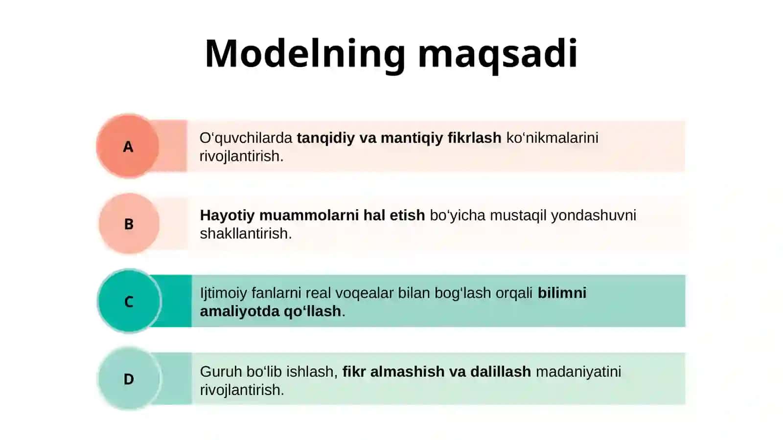 Ilgʻortaʼlimmodullari(RAH, FLIPS, 7Emodeli)danfoydalanish 3