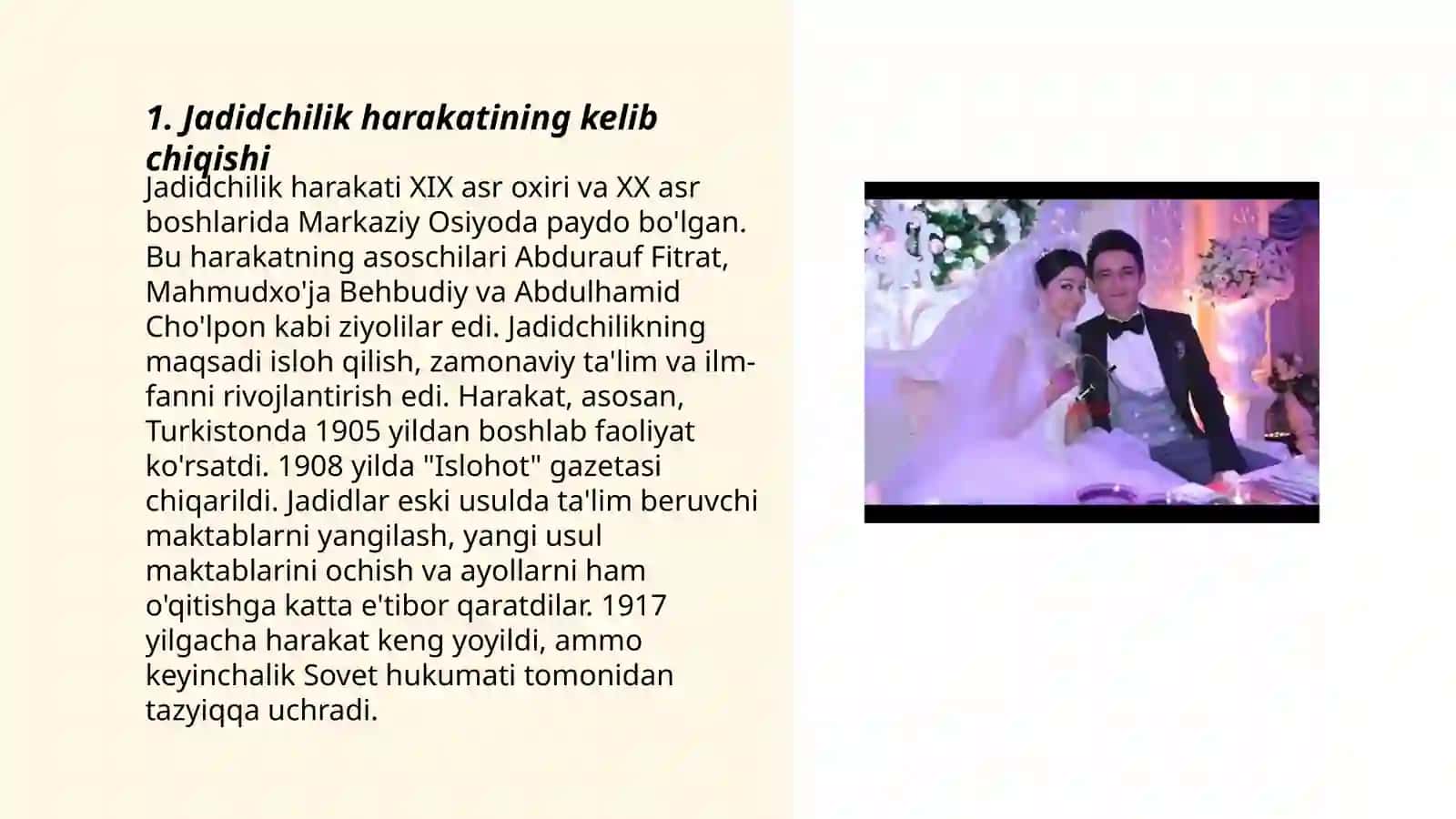 Jadid ma'rifatparvarlarining ólkada ijtimoiy - ma'naviy hayotida tutgan oʻrni 3