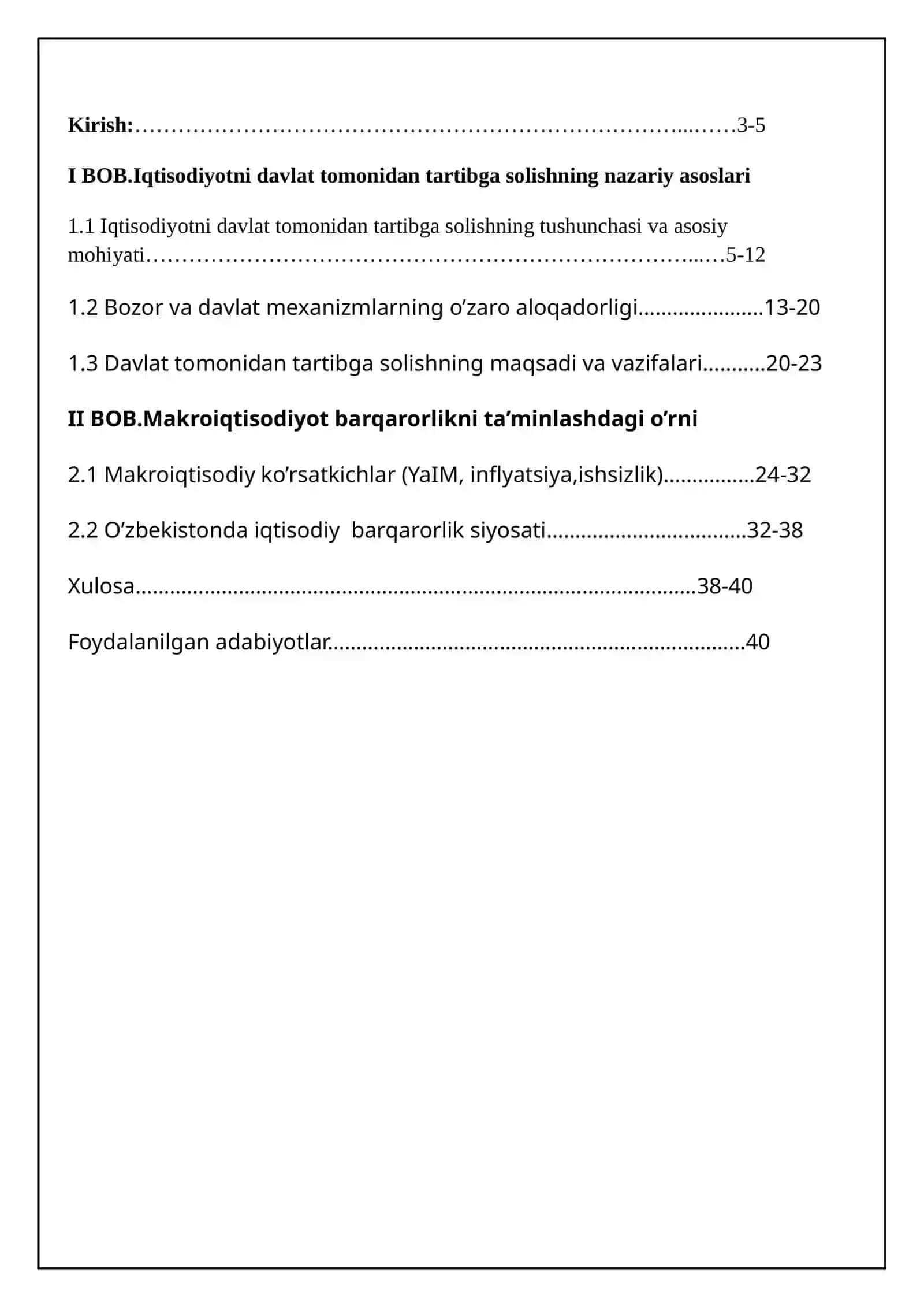 IQTISODIYOT NAZARIYASI Kurs ishi 3