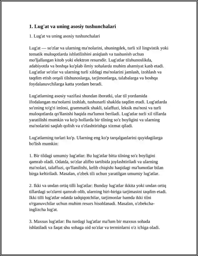 LUG'ATLAR VA ULARNING TURLARI 3