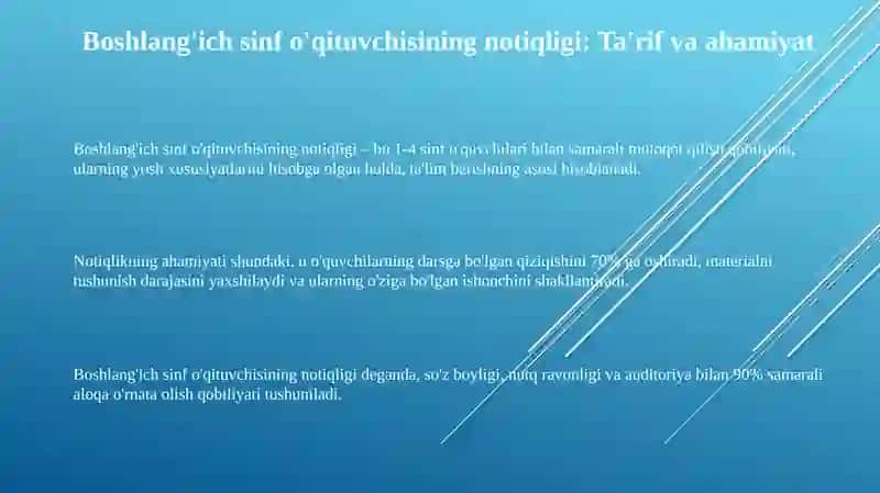 Boshlangʻich taʼlim oʻqituvchisining notiqlik mahorati 3