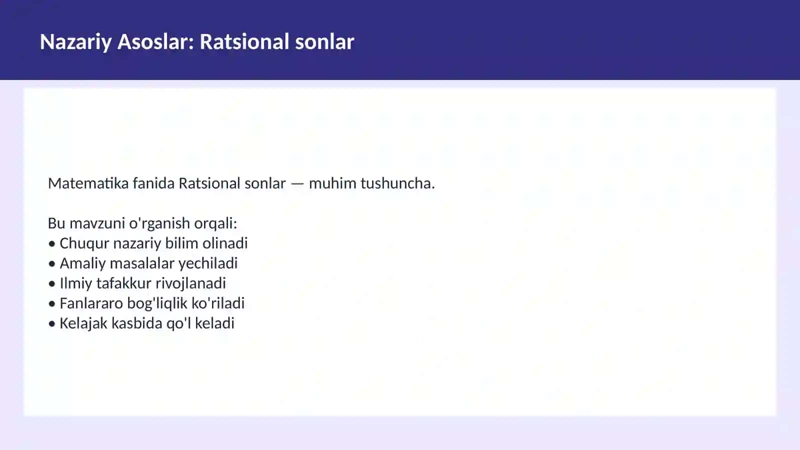 Sonlar nazariyasi 3