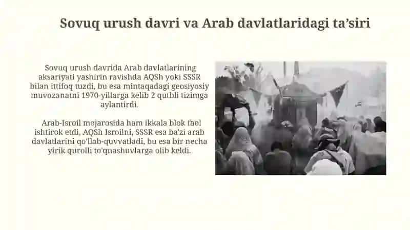 Sovuq urush davri va Arab davlatlaridagi ta’siri 3