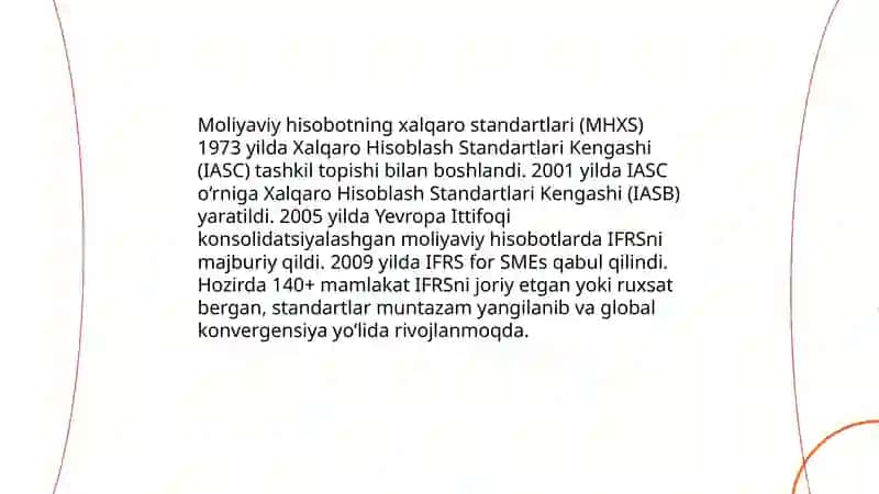 Moliyaviy hisobotning xalqaro standartlariga kirish 3