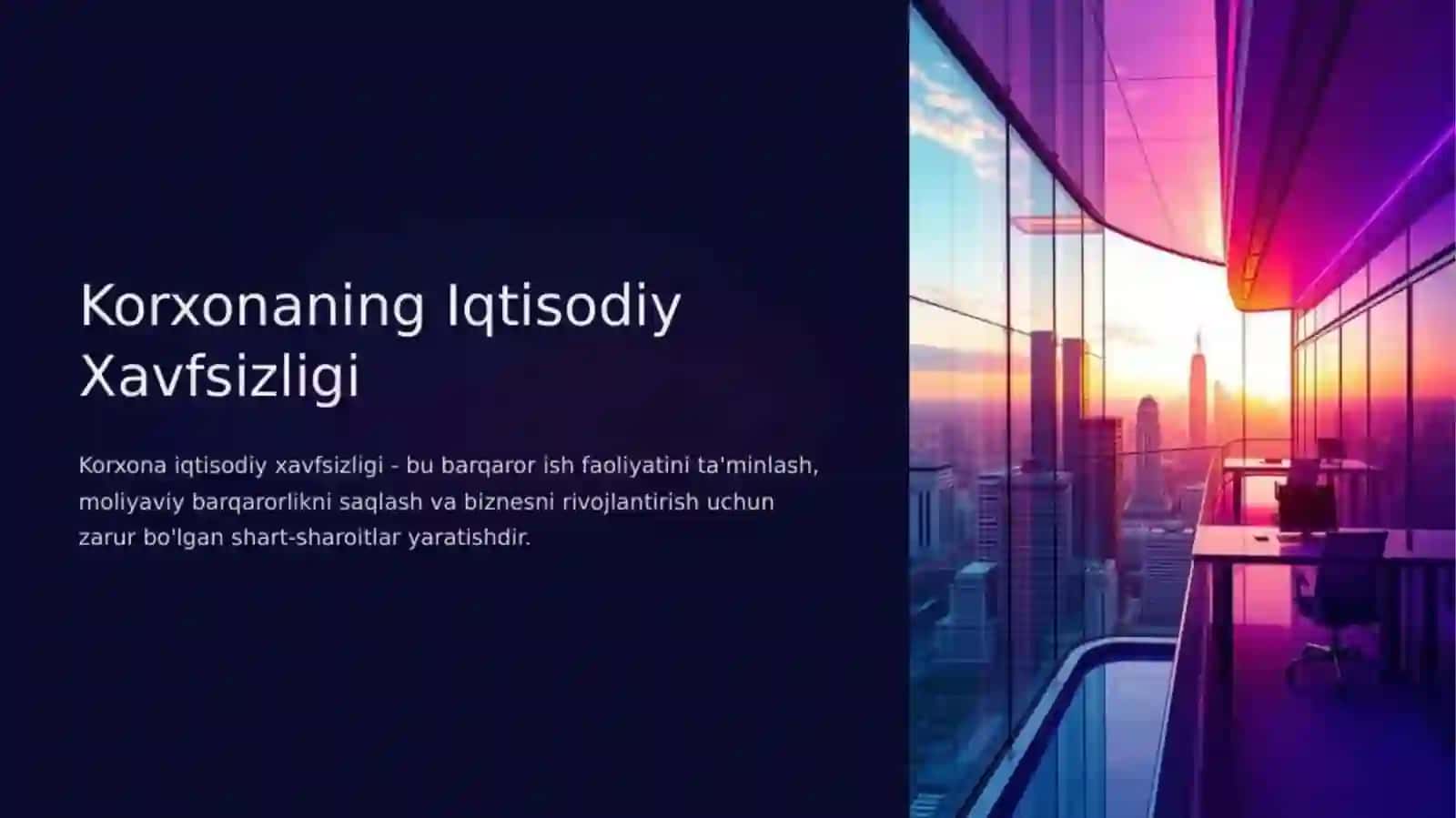 Korxonaning iqtisodiy xavfsizligi 3