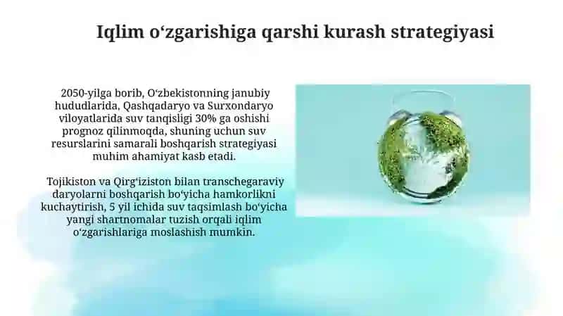 Iqlim oʻzgarishi va ekologik moslashuv 3