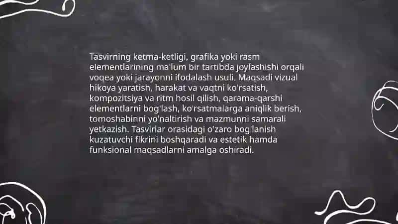 Tasvirning ketma-ketligi 3
