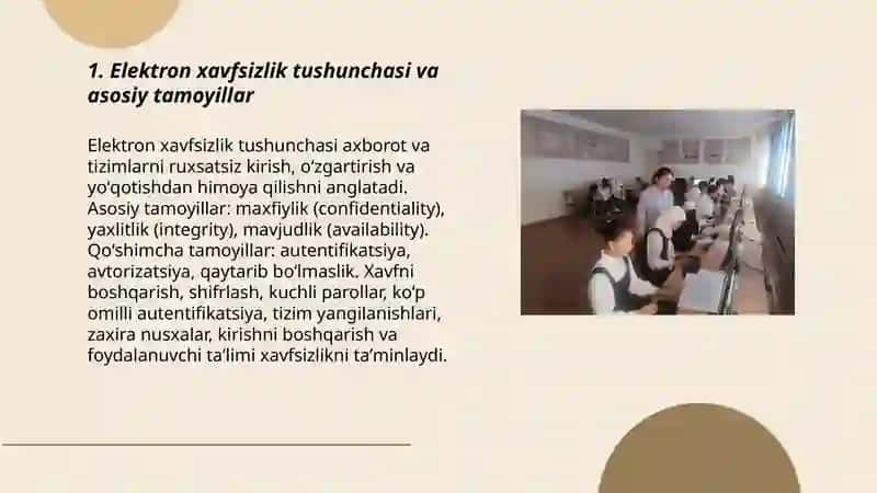 Elektron xavfsizlik tushunchasi 3
