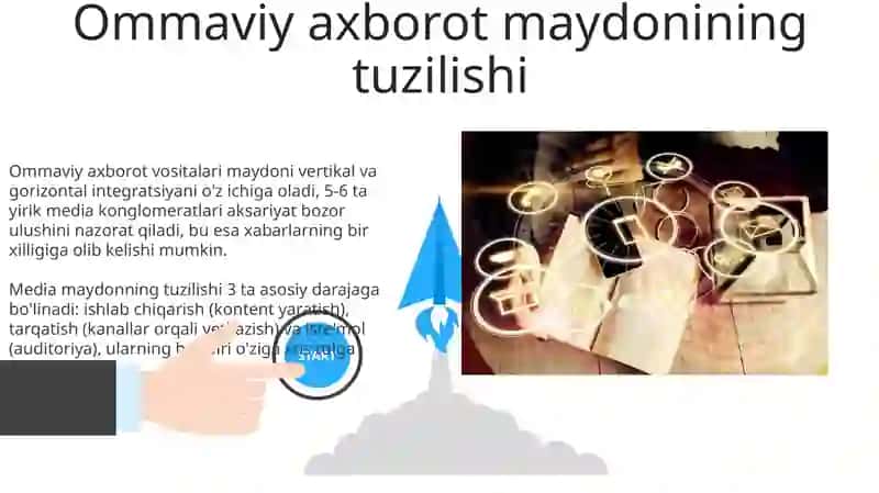 Ommaviy axborot vositalari tuzilishi va tarqatish madaniyati 3