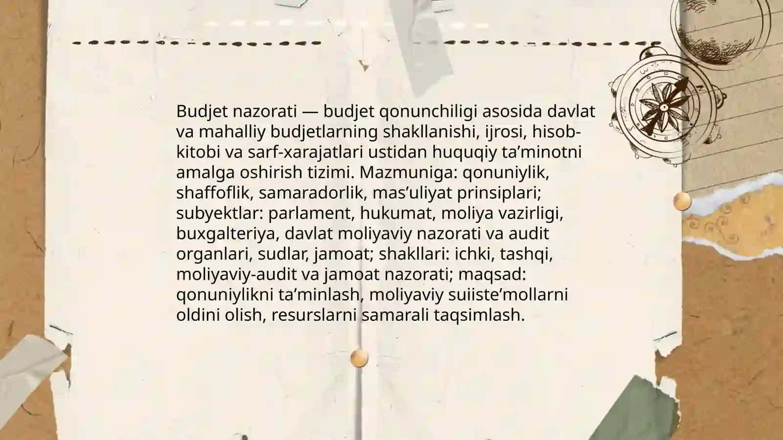 Budjet nazoratining huquqiy-me’yoriy asoslari 3