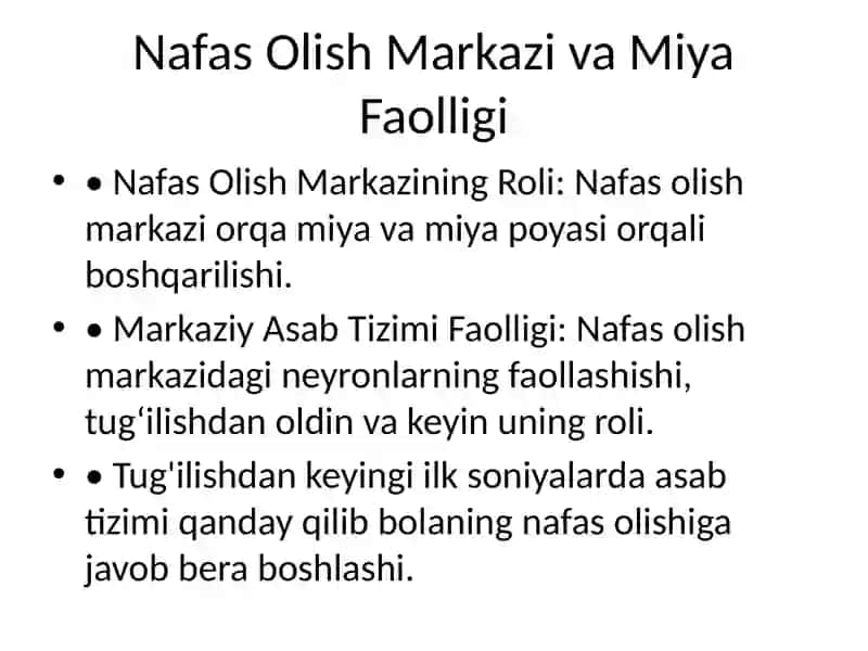 Bolalarda Birinchi Nafas Mexanizmi va Uning Fiziologiyasi 3