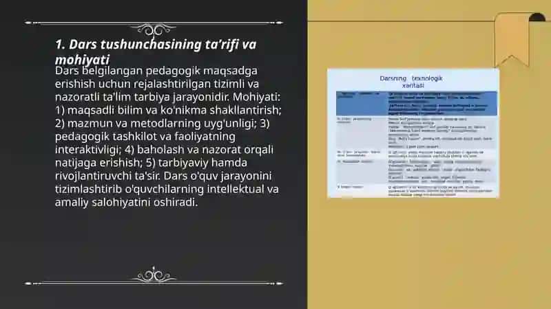 Dars tushunchasi va mazmuni 3