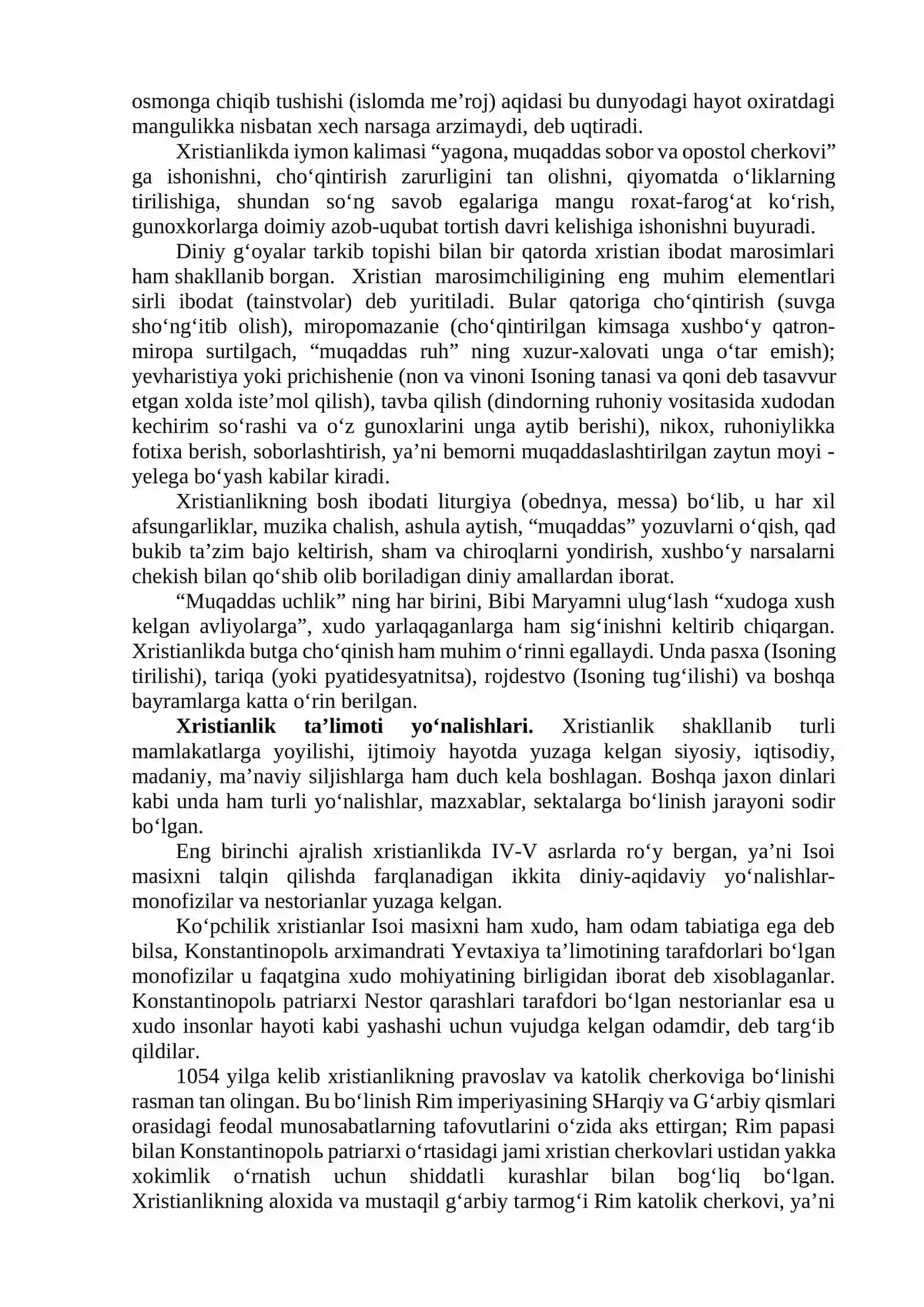 XRISTIANLIK DINI TARIXI VA ASOSIY G‘OYALARI 3