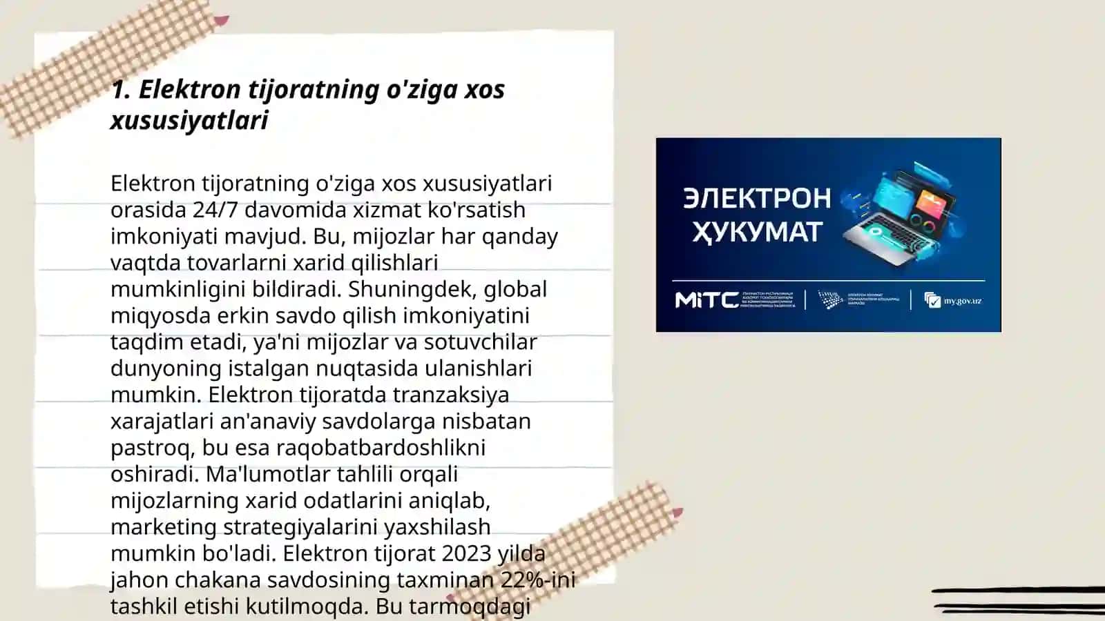 Elektron biznes va mobil tijorat 3