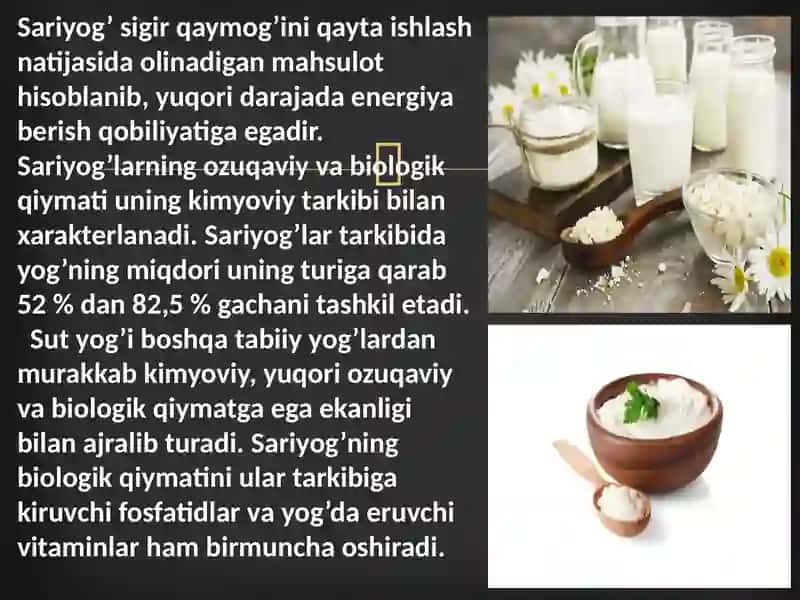 Sariyog’ tayyorlash texnologiyasi 3
