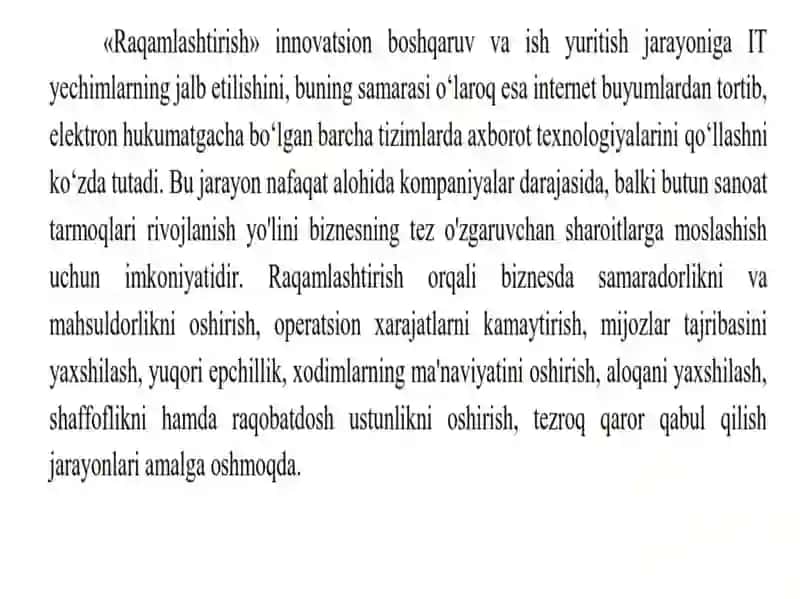 Рақамли Бизнес Трансформацияси 3