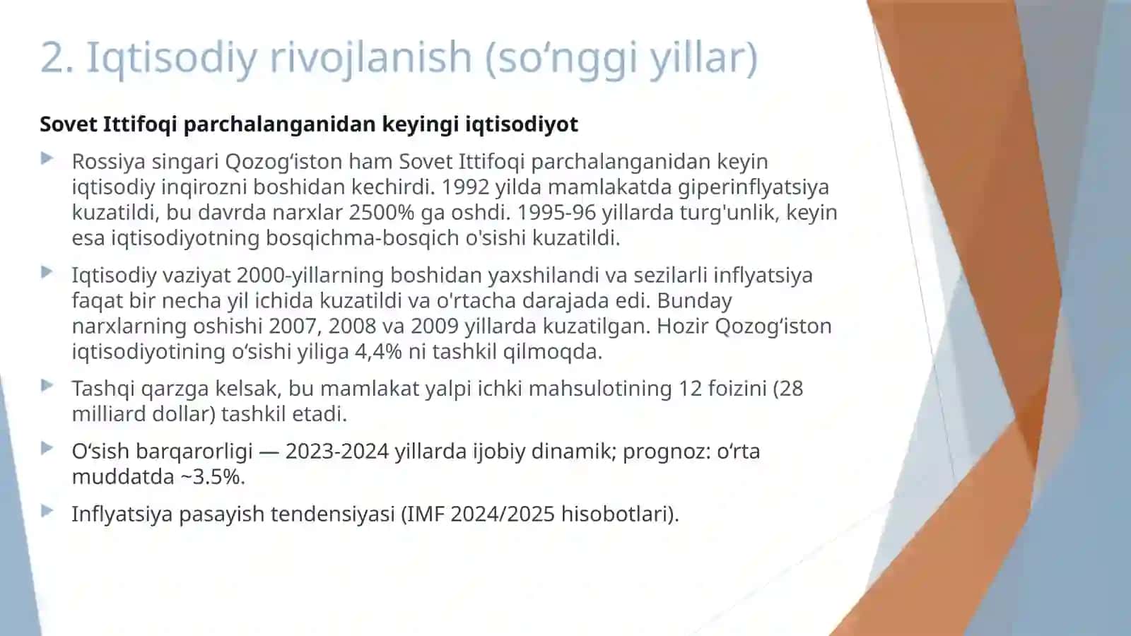 Qozogʻiston bozoriqtisodiyotiva"Oʻzbekiston bilan hamkorlik" 3