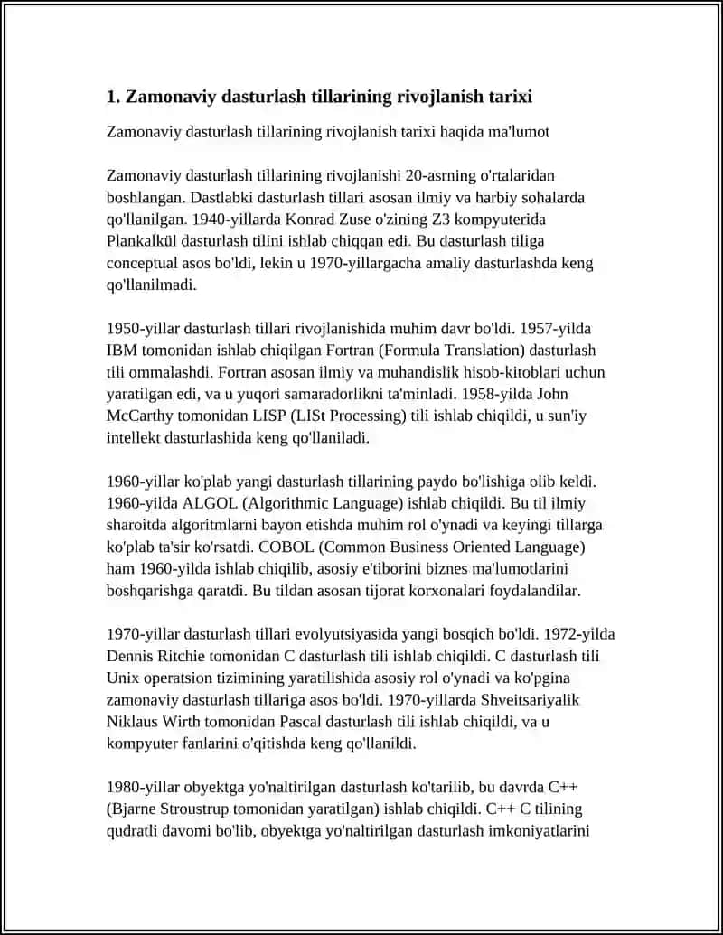 Zamonaviy Dasturlash Tillarining Tahlili 3