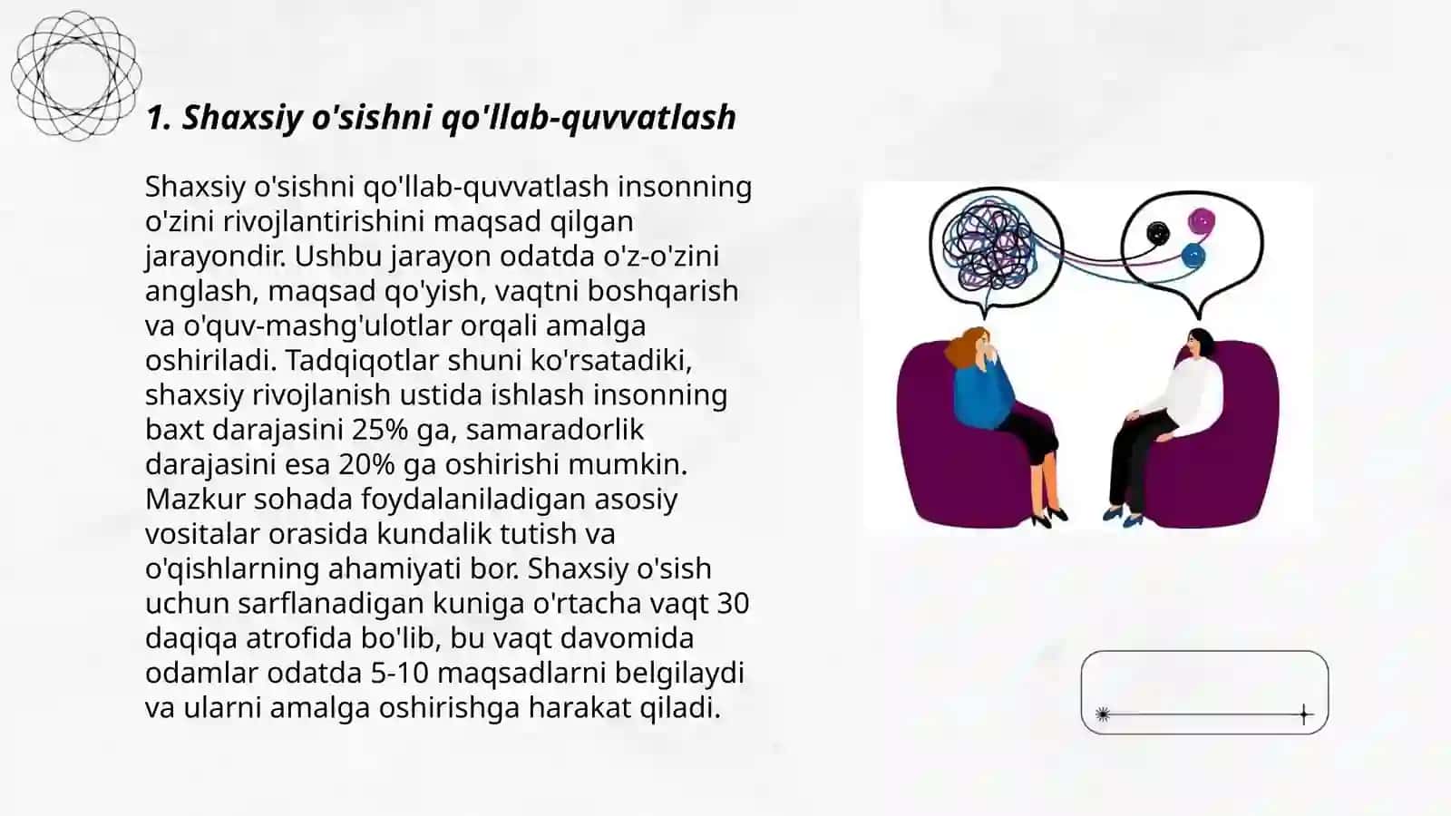 Shaxsiy o'sishni qo'llab-quvvatlash 3