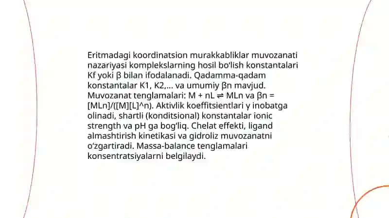 Kompleks birikmalar kimyosi 3