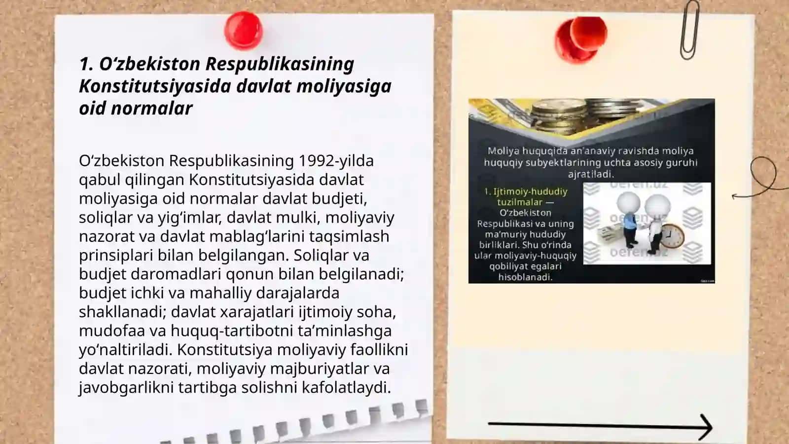 Davlat moliyasini tartibga soluvchi huquqiy hujjatlar MMT-61K-2 Guruh 3