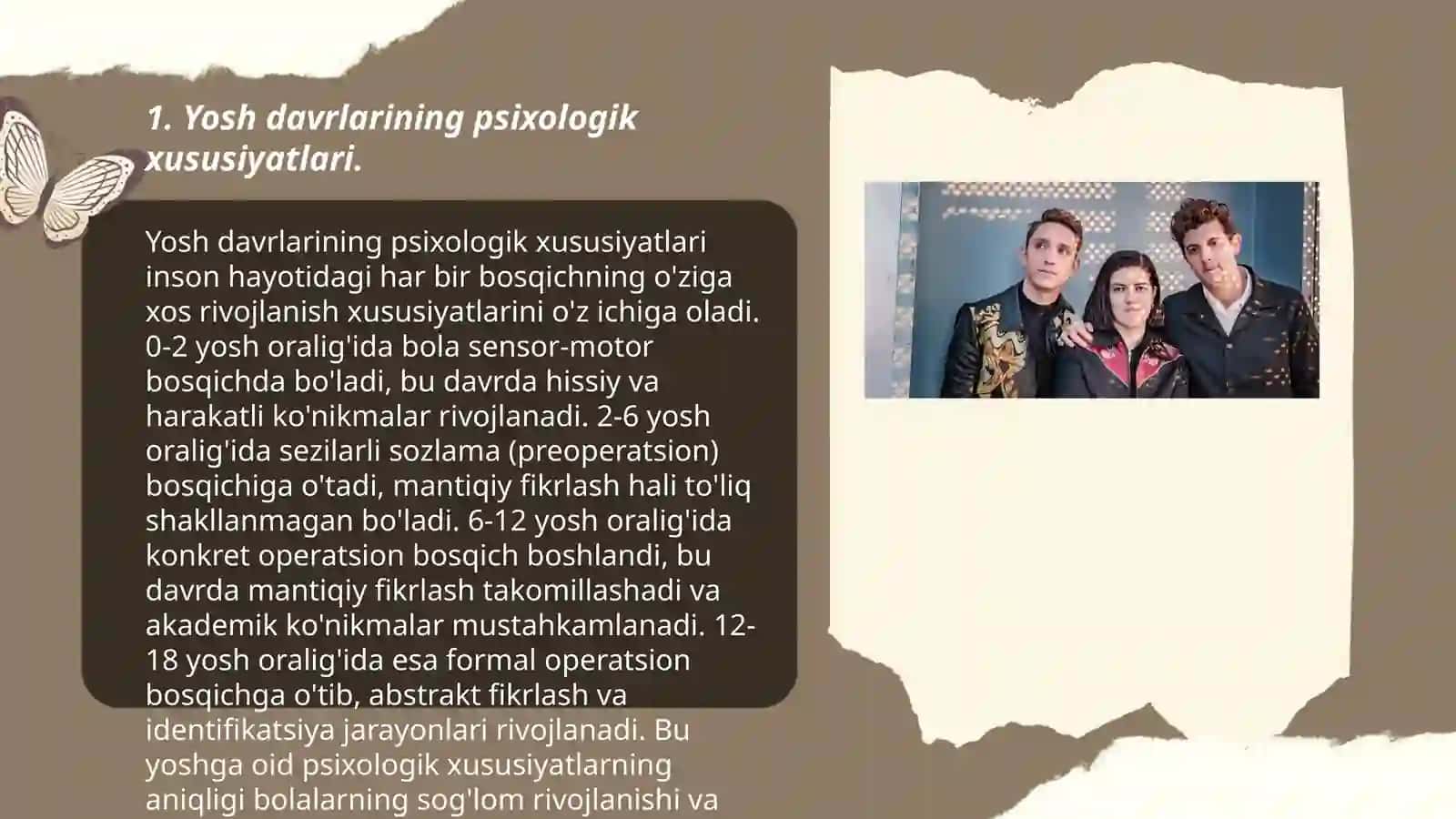 Yosh davrlarining psixologik xususiyatlari 3