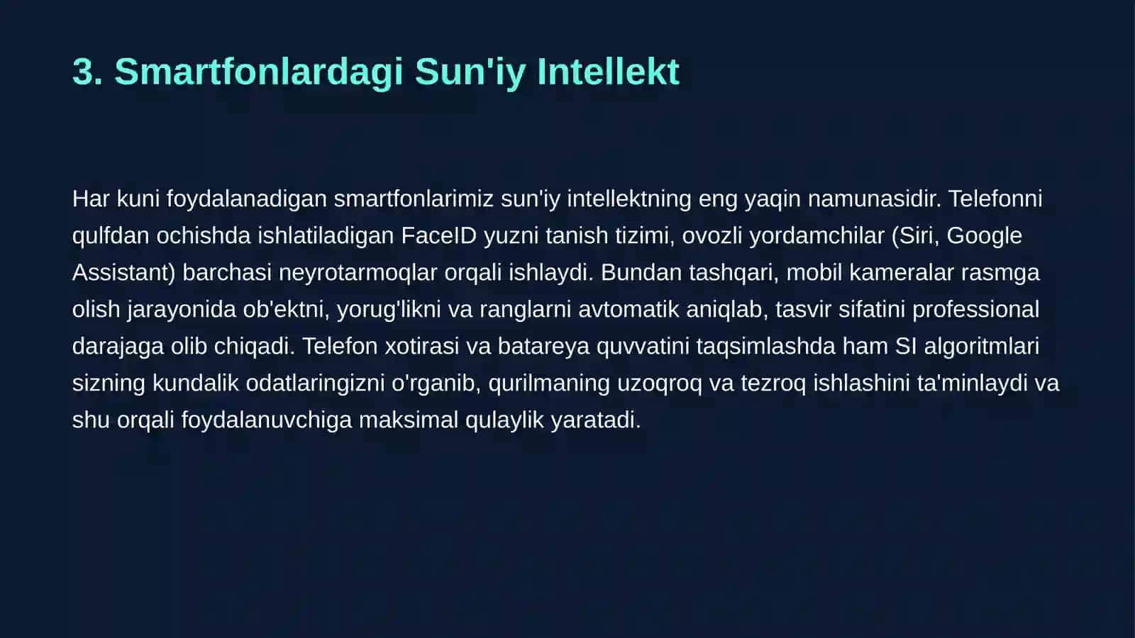 Sun'iy Intellekt va Kundalik Hayotimiz 3