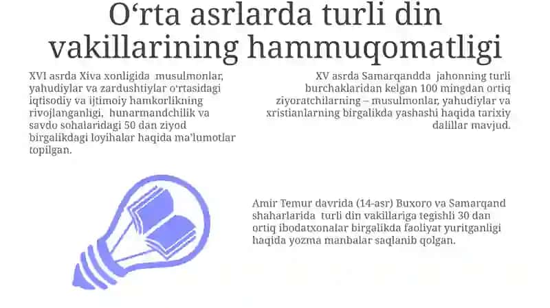 Oʻzbekistonda konfessiyalararo diniy bagʻrikenglikning tarixiy tajribasi 3