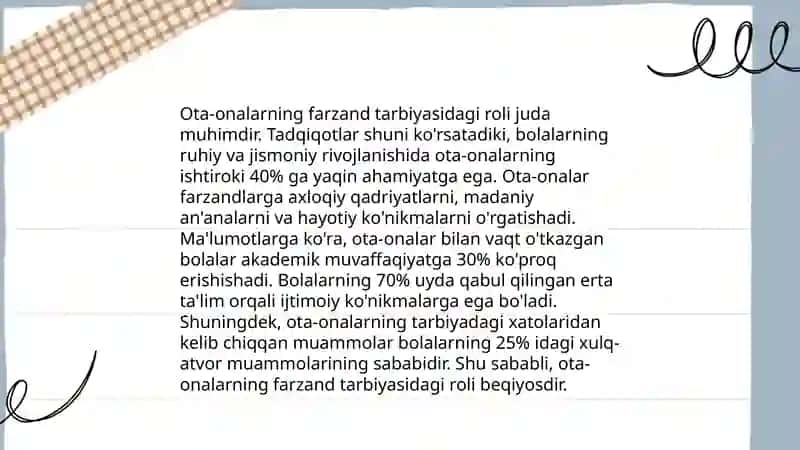 Ota-onalarga Tarbiyaga oid Bilimlar Berish 3