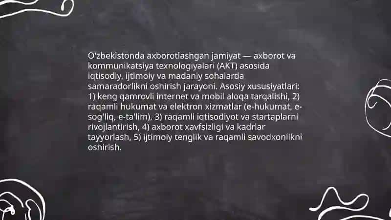 O'zbekistonda axborotlashgan jamiyatning xususiyatlari va virtuallashtirish jarayonlari 3