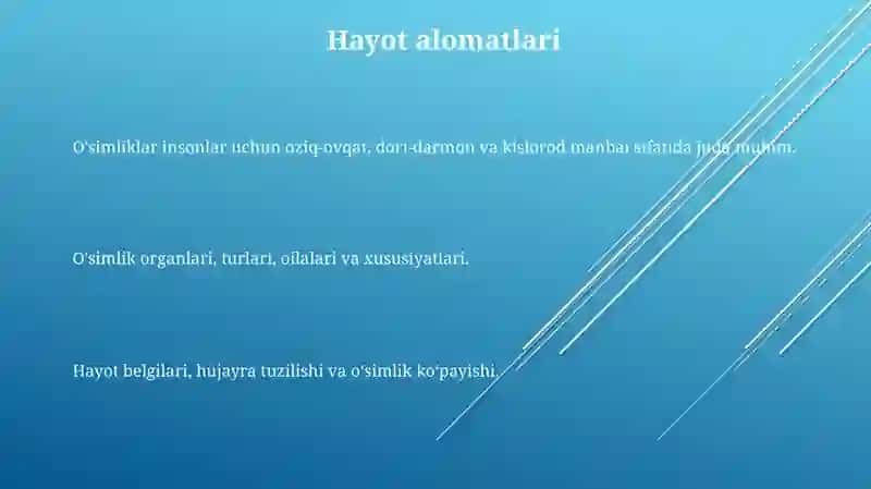 O'simlik Anatomiyasi va Fiziologiyasi: Hayotning Qurilish Blokları 3
