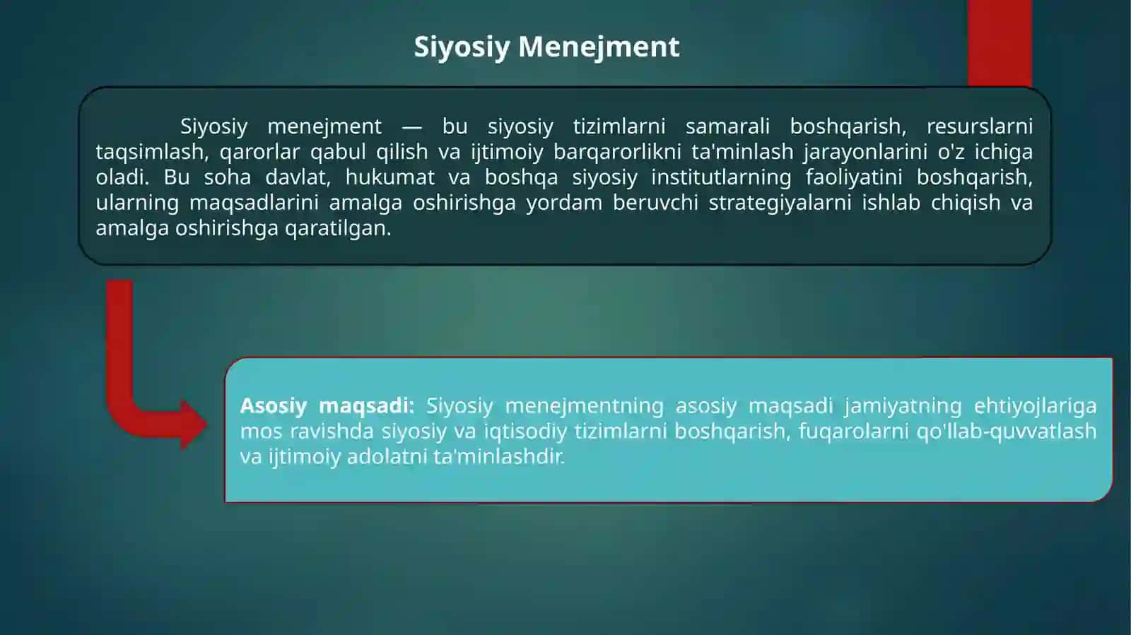 Siyosiy menejment va siyosiy boshqaruv 3