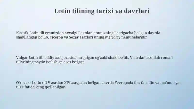 Lotin tili tarixi 3