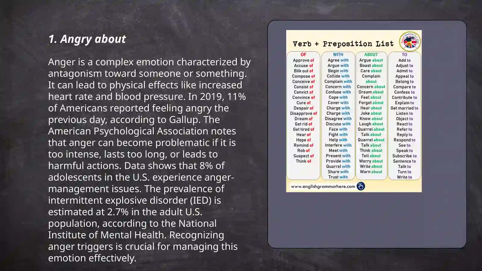 Adjectives + prepositions for feelings 3