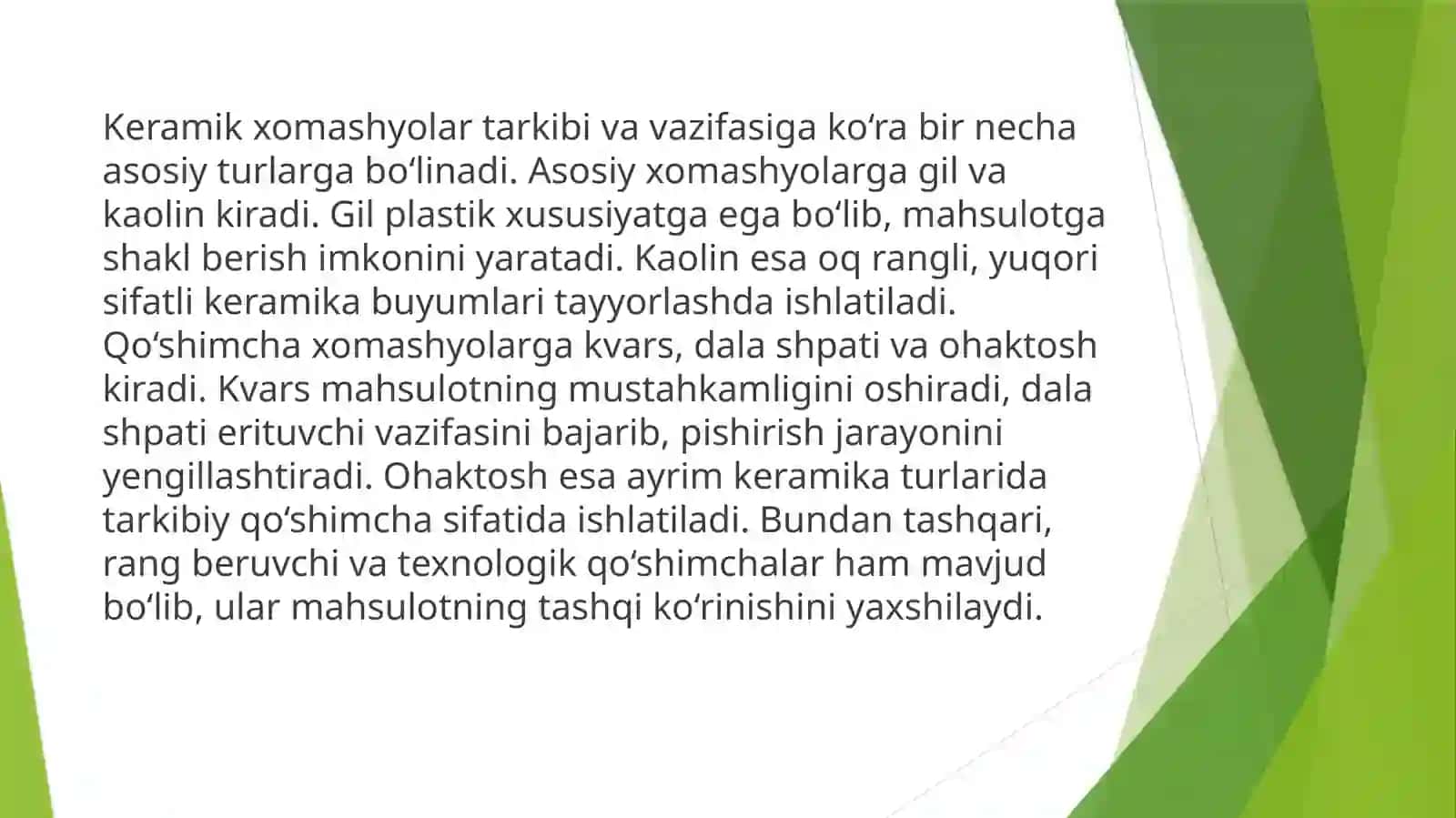 Keramikxomashyolar 3