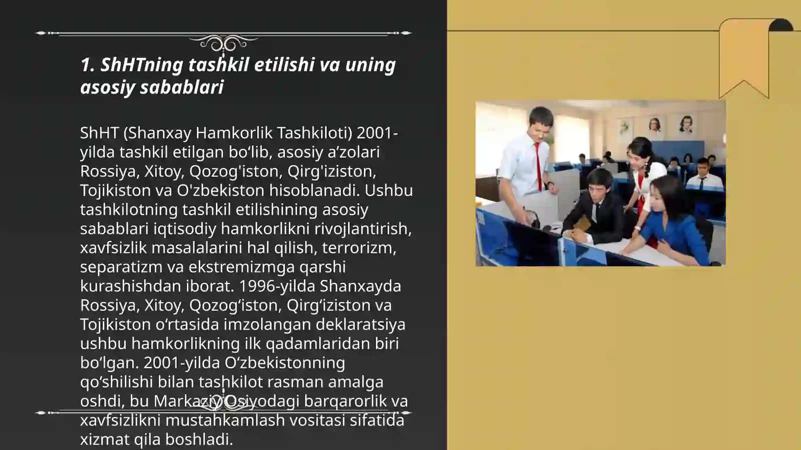 Xalqaro huquqlar subyekti sifatida ShHT shakllanishi va rivojlanish tarixi 3