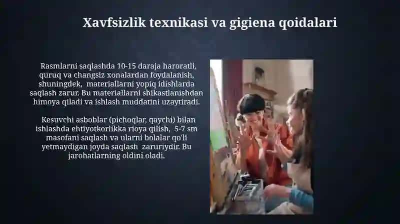 Tarbiyachining tasviriy faolyatga o'rgatish mashg'ulotlaridagi pedagogik va kasbiy maxorati 3