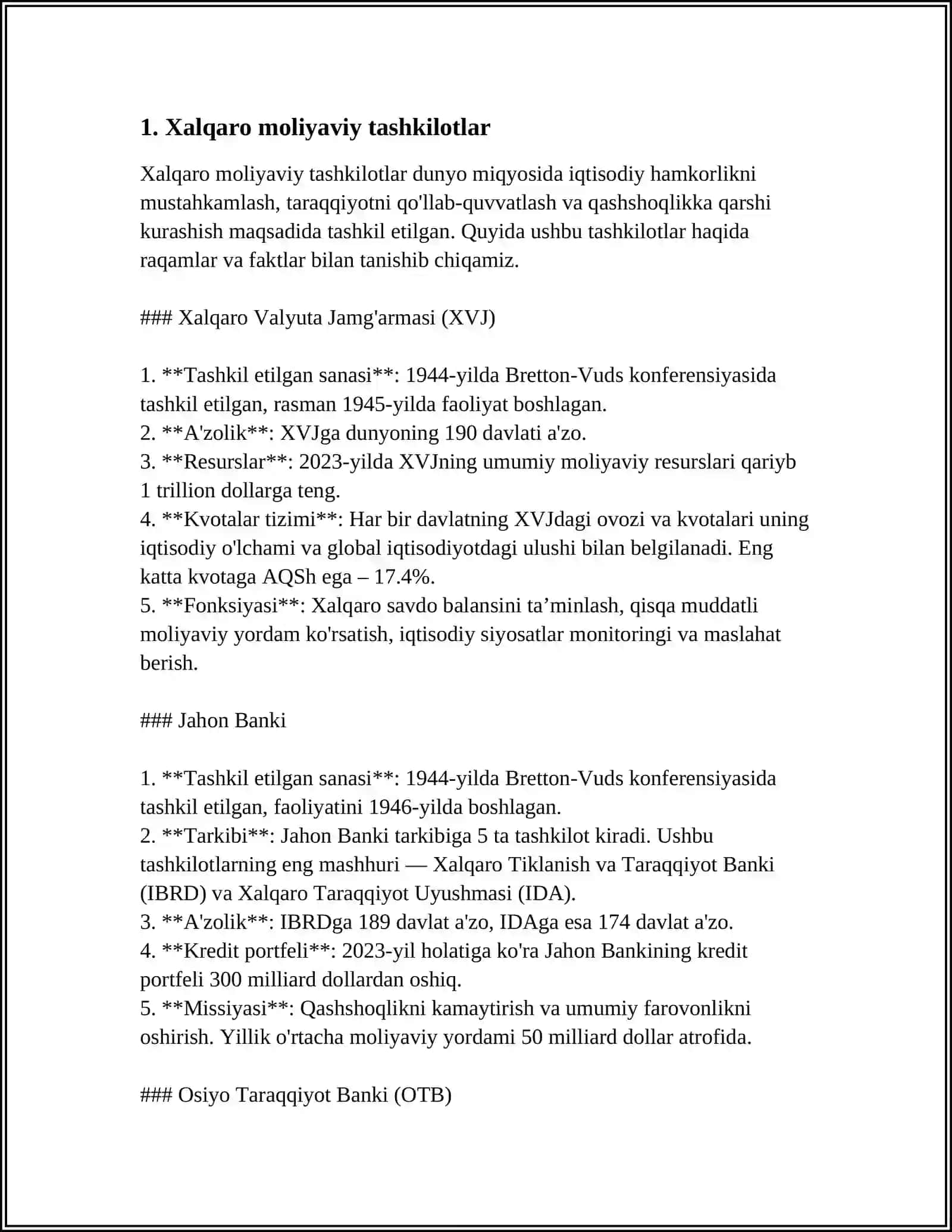 Xalqaro Qimmatli Qog’ozlar Bozori 3