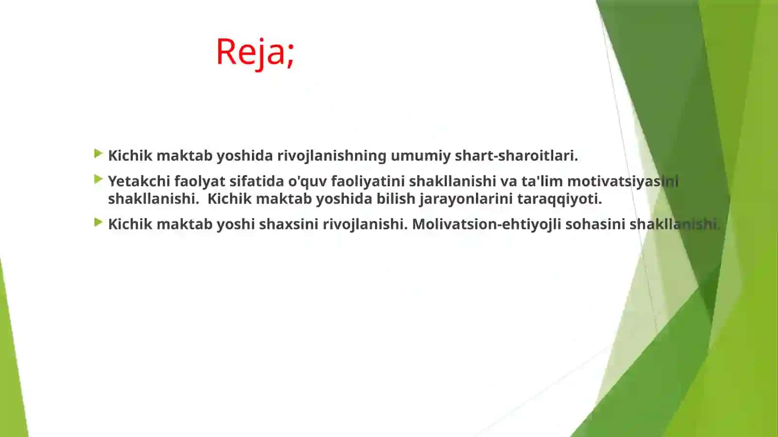 Kichik maktab yoshida rivojlanishning umumiy shart-sharoitlari 3