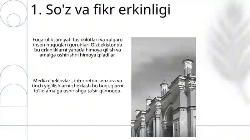 Oʻzbekistonda inson huquqlari va erkinliklari kafolatining yaratilishi 3