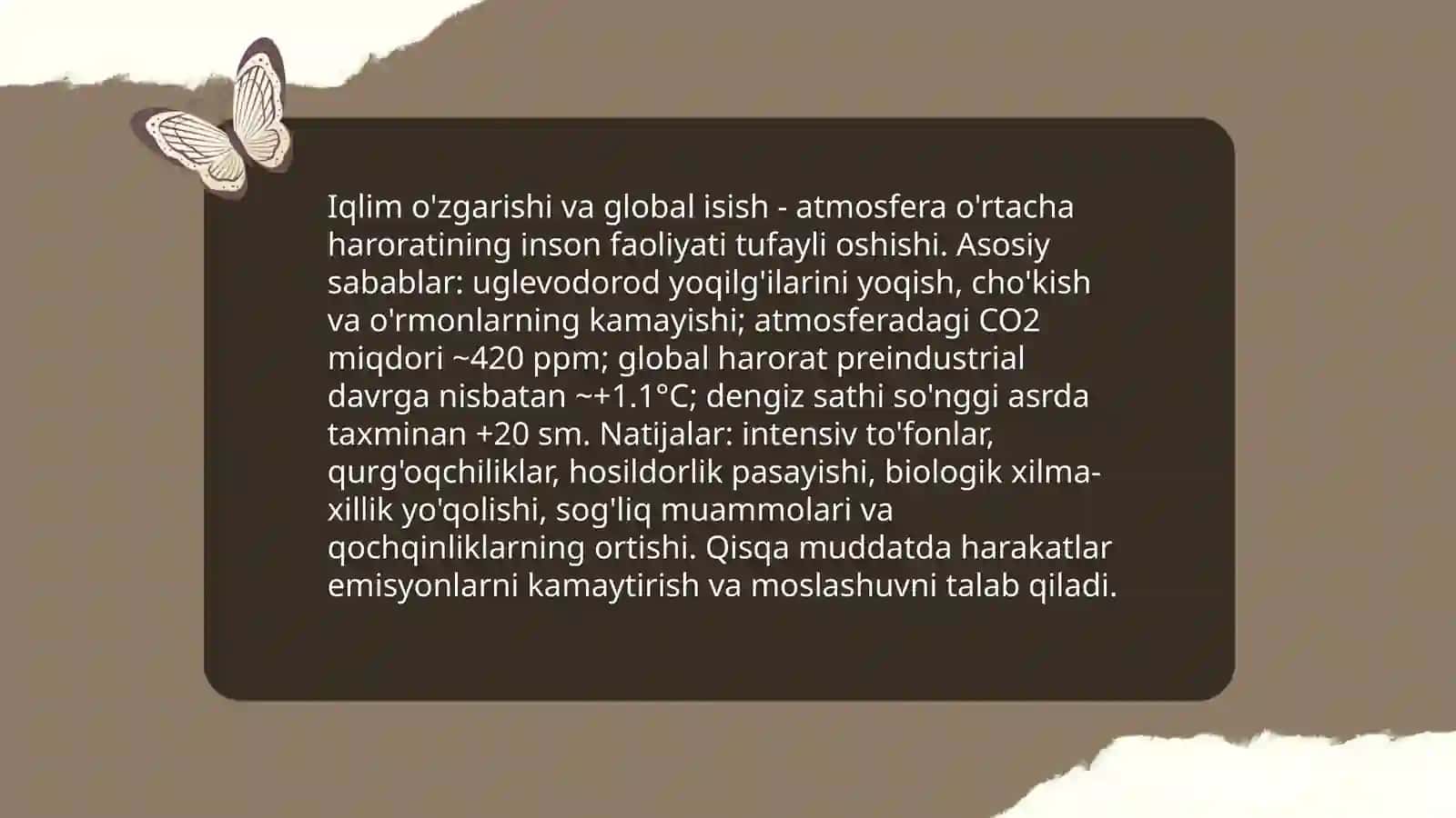 Ekologik muomma va yechimlar 3
